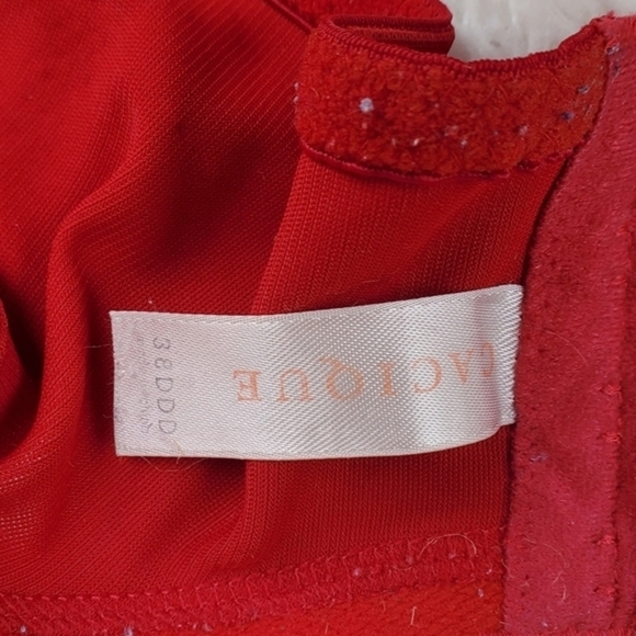 Cacique Red underwire Plus Size bra 38DDD - Picture 4 of 5